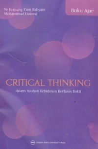 Image of Critical thinking dalam asuhan kebidanan berbasis bukti