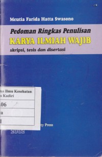 Image of Pedoman ringkas penulisan Karya Ilmiah Wajib