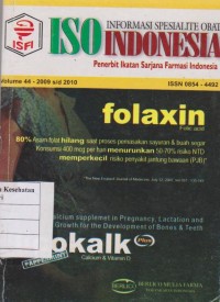 Image of ISO: Informasi Spesialite Obat Indonesia Volume 44 - 2009 s/d 2010